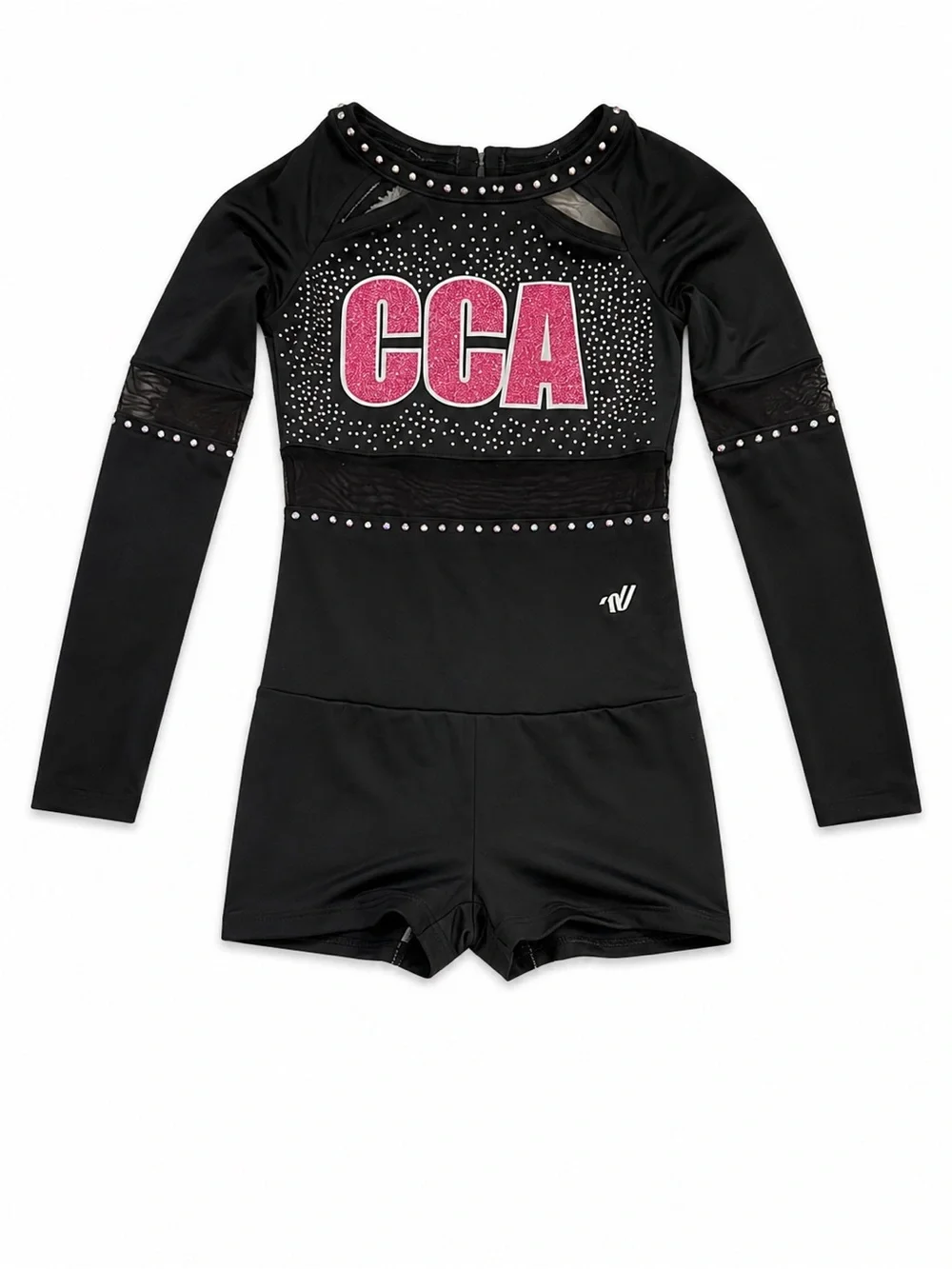 Varsity Black and Pink cheerleading outfit blinged out size YM